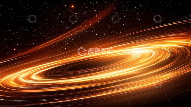 高清大图下载【趣麦麦图】宇宙黑洞周围的星云