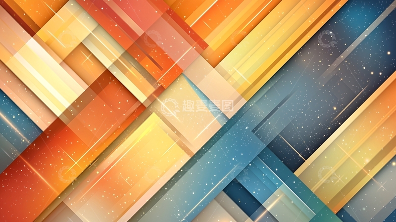 高清大图下载【趣麦麦图】抽象几何线条背景