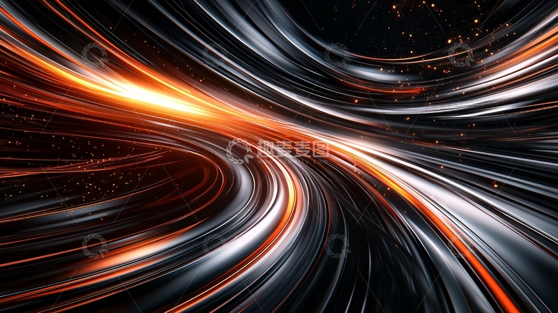 高清大图下载【趣麦麦图】光线流动速度感