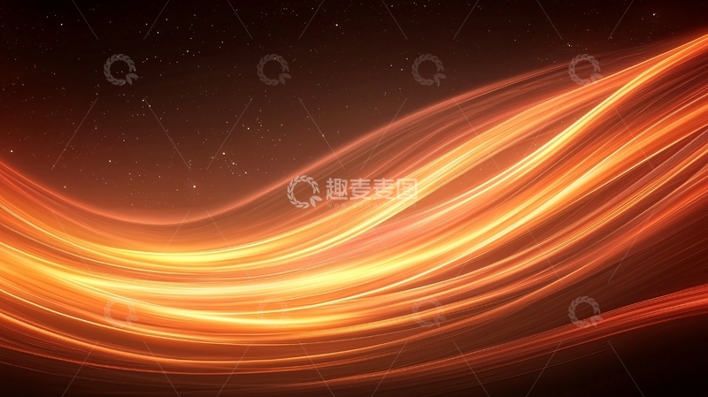 高清大图下载【趣麦麦图】火焰般的流线型光芒