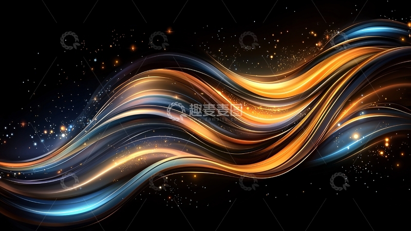 高清大图下载【趣麦麦图】光线流动抽象背景