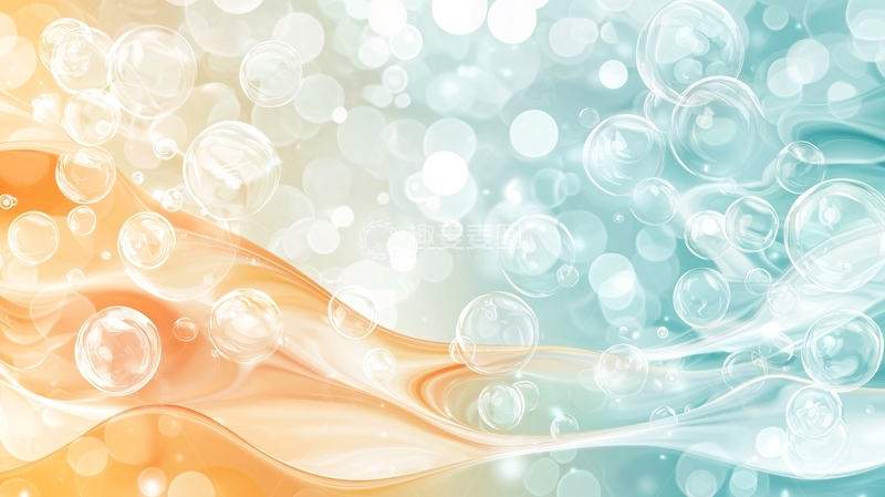 高清大图下载【趣麦麦图】梦幻光斑流动背景