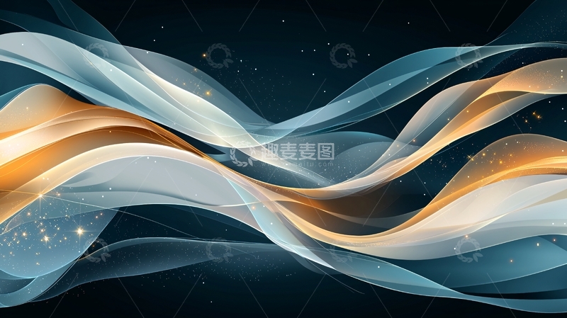 高清大图下载【趣麦麦图】优雅的流动曲线