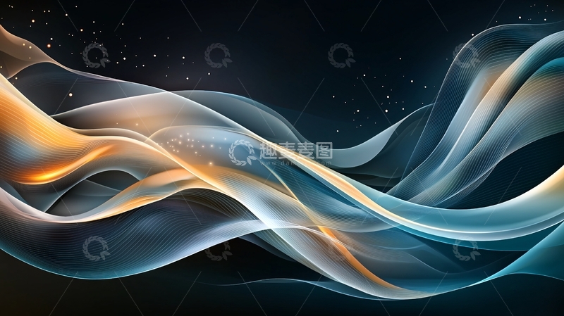 高清大图下载【趣麦麦图】抽象流动曲线