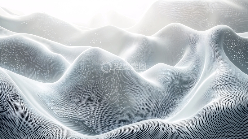 高清大图下载【趣麦麦图】柔软白色山丘起伏
