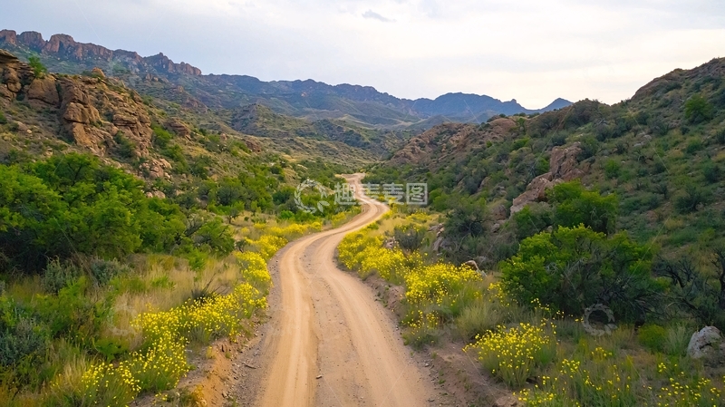 高清大图下载【趣麦麦图】蜿蜒的乡间小路风景