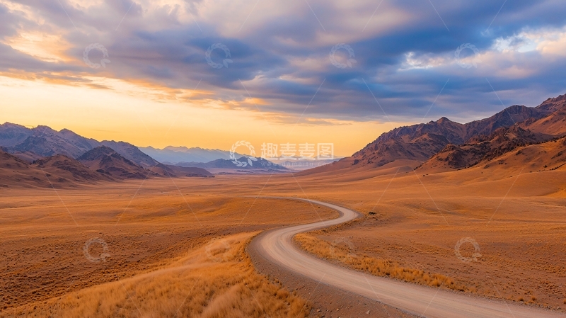 高清大图下载【趣麦麦图】蜿蜒道路通向远方