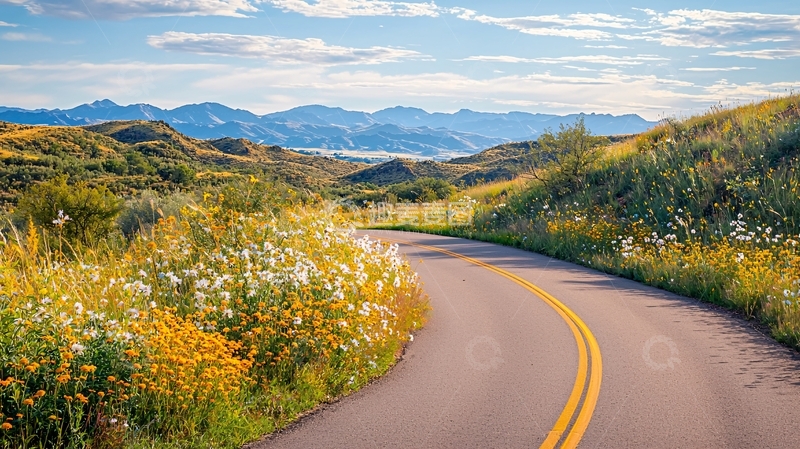 高清大图下载【趣麦麦图】蜿蜒公路风景