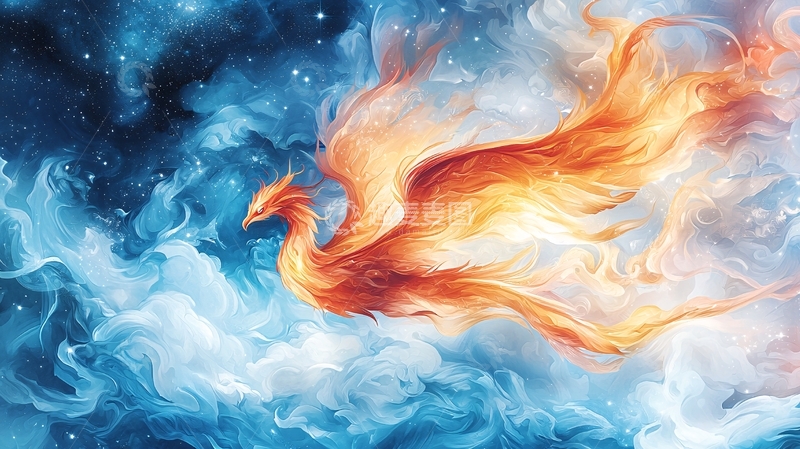 高清大图下载【趣麦麦图】浴火凤凰高清图片