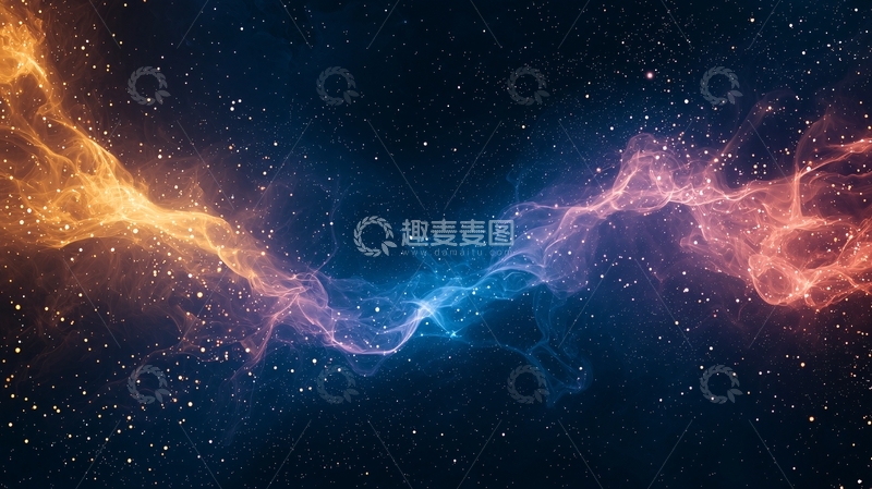 高清大图下载【趣麦麦图】星云交织的宇宙景象