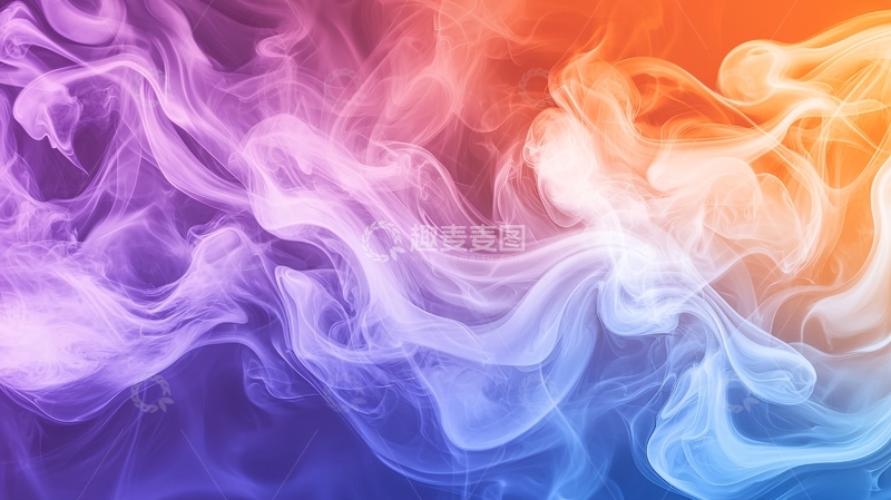 高清大图下载【趣麦麦图】彩色烟雾背景