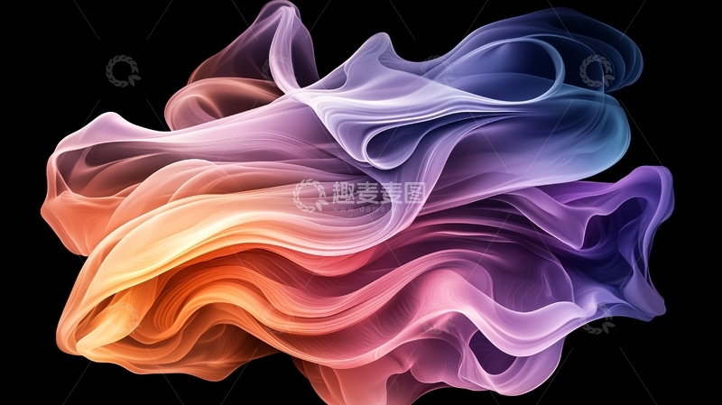 高清大图下载【趣麦麦图】彩色烟雾抽象背景