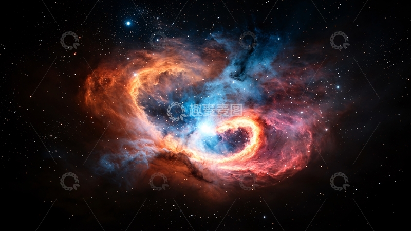 高清大图下载【趣麦麦图】宇宙星云色彩绚丽