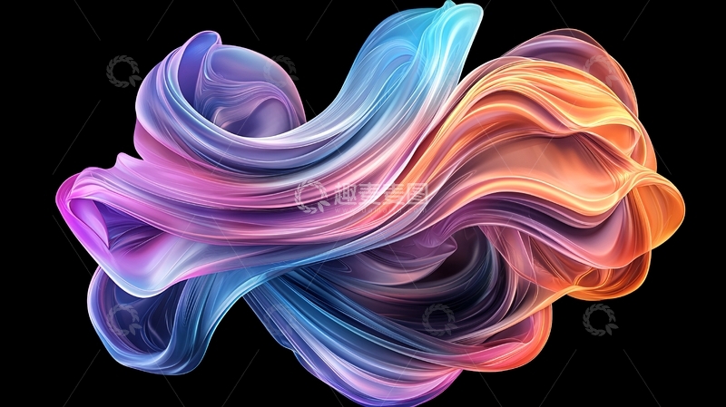 高清大图下载【趣麦麦图】抽象彩色烟雾