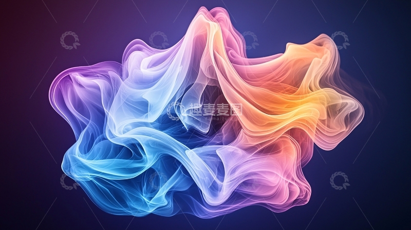 高清大图下载【趣麦麦图】彩色烟雾抽象效果