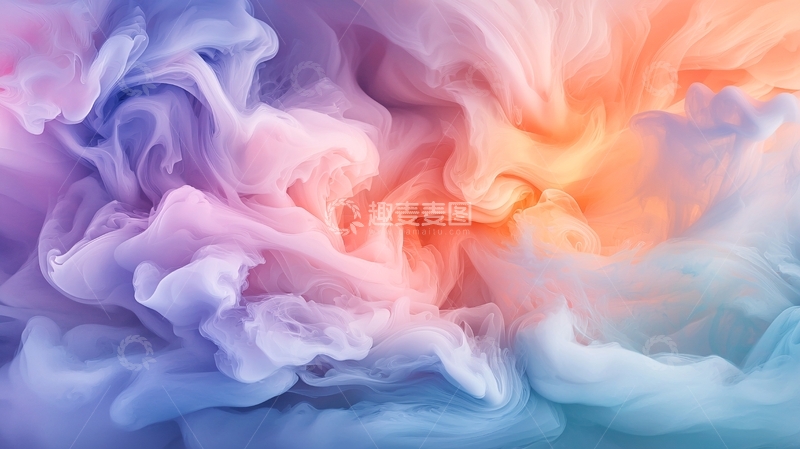 高清大图下载【趣麦麦图】彩色烟雾抽象背景