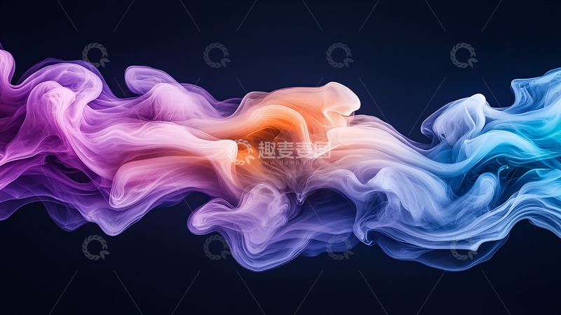 高清大图下载【趣麦麦图】彩色烟雾流动8