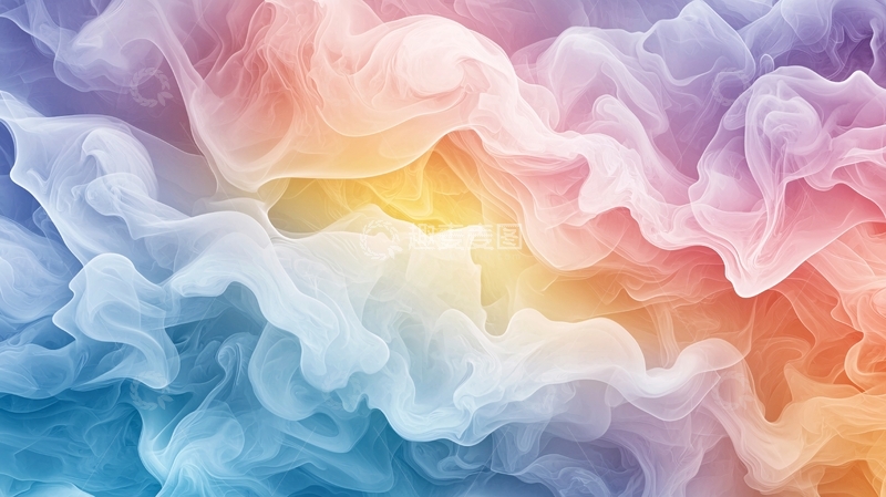 高清大图下载【趣麦麦图】彩色烟雾缭绕的背景