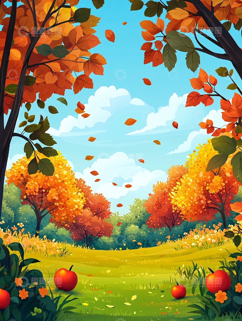 高清大图下载【趣麦麦图】秋日童话森林风景