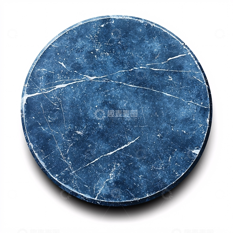 高清大图下载【趣麦麦图】蓝色圆形大理石纹理
