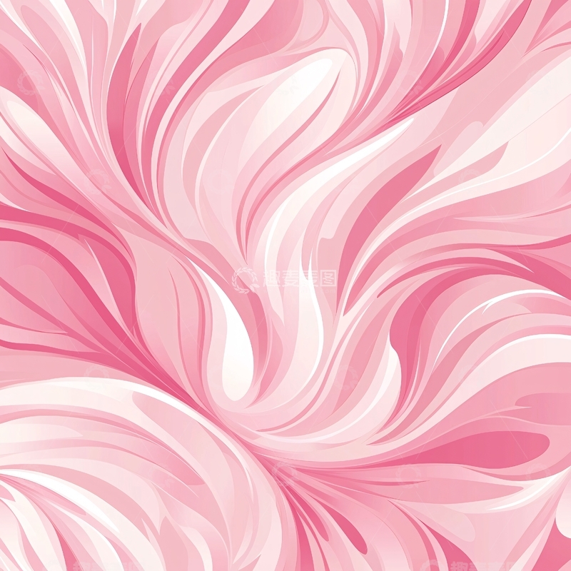 高清大图下载【趣麦麦图】粉色漩涡花纹背景