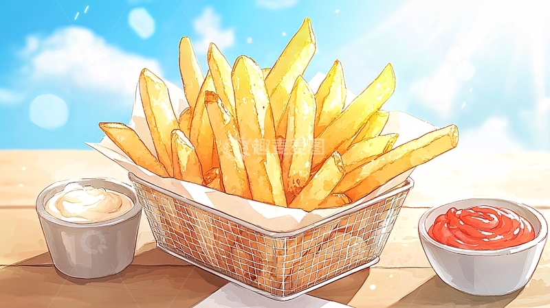 高清大图下载【趣麦麦图】炸薯条高清图片