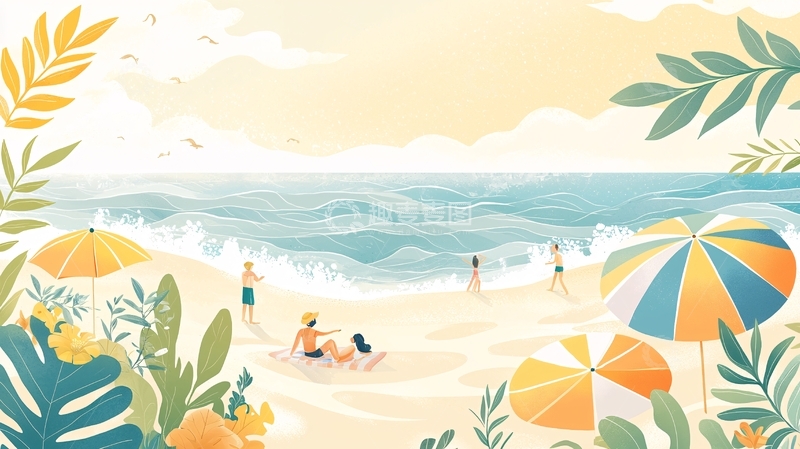 高清大图下载【趣麦麦图】海滩度假风光