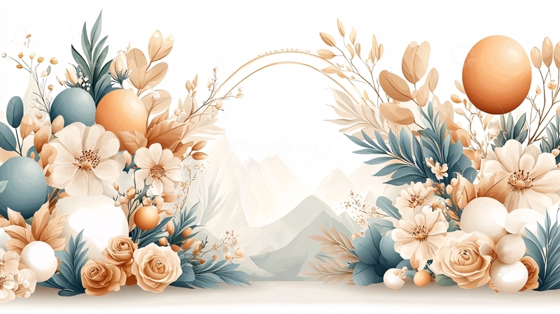 高清大图下载【趣麦麦图】淡雅花卉装饰画