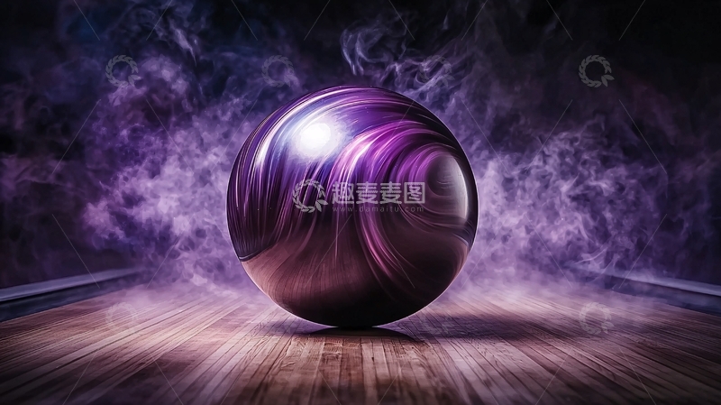 高清大图下载【趣麦麦图】紫色纹理球体