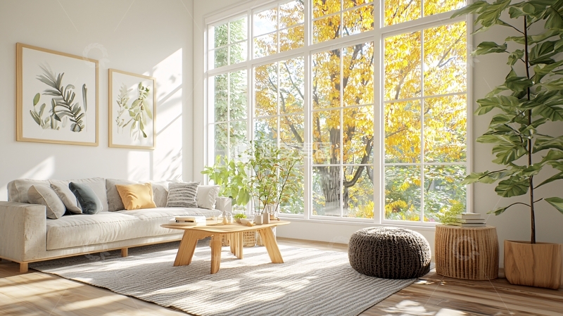 高清大图下载【趣麦麦图】阳光明媚的客厅