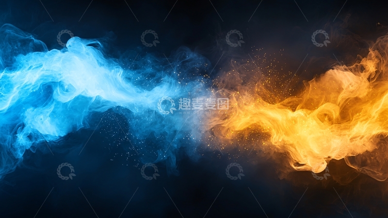 高清大图下载【趣麦麦图】冷热火焰交织