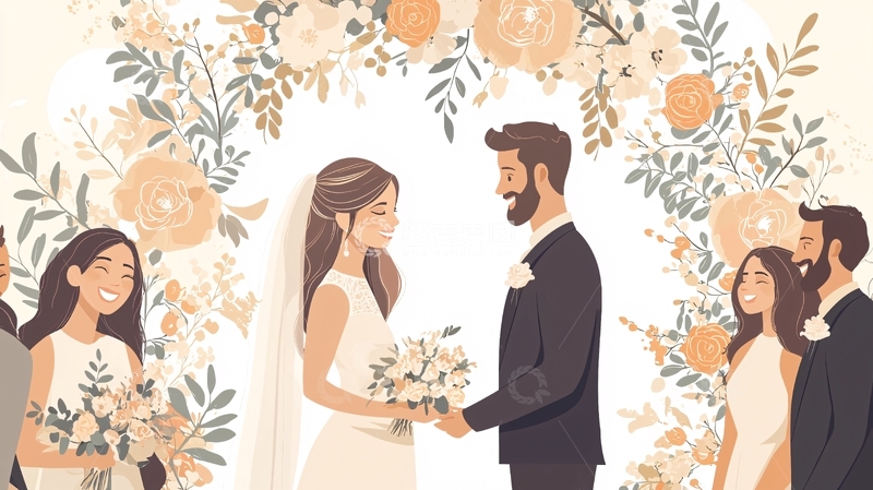 高清大图下载【趣麦麦图】浪漫婚礼场景