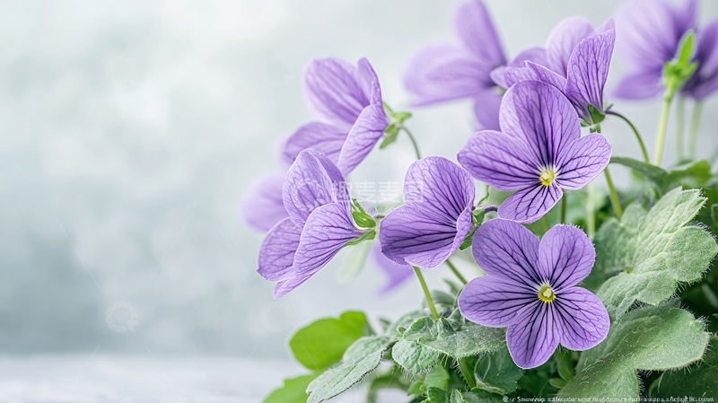 高清大图下载【趣麦麦图】紫色花朵清新淡雅