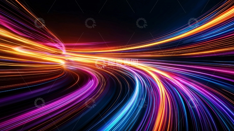 高清大图下载【趣麦麦图】光线流动抽象背景