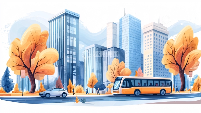 高清大图下载【趣麦麦图】秋季城市风光