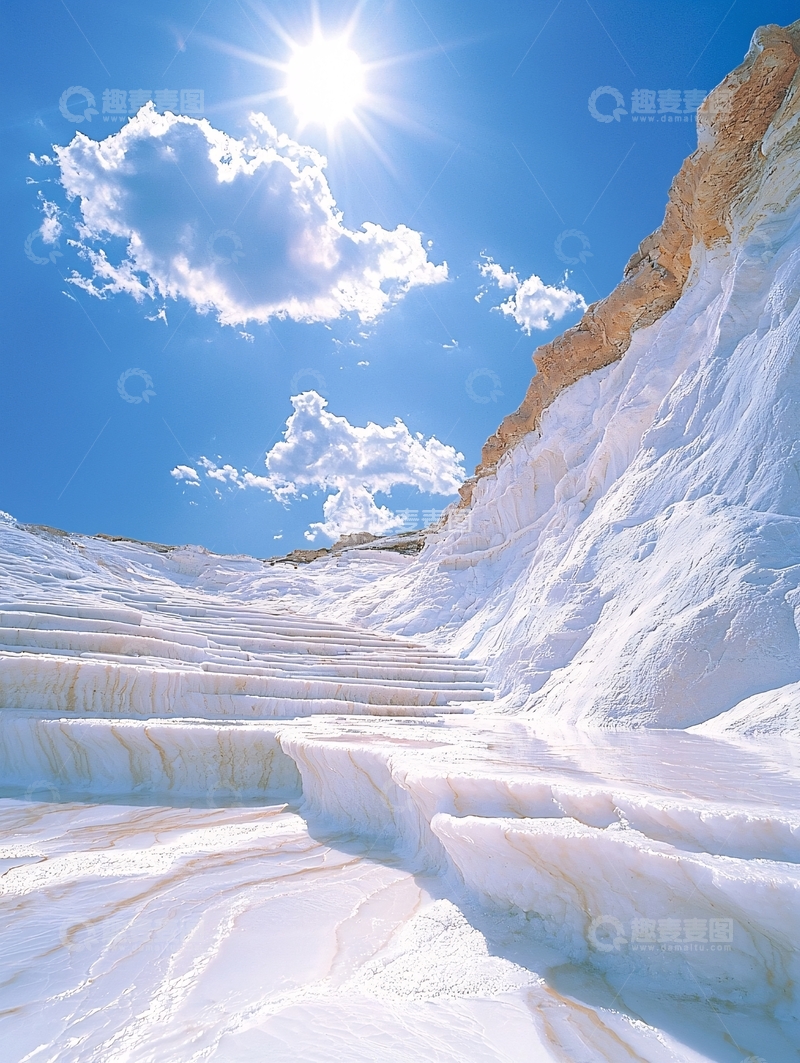 高清大图下载【趣麦麦图】白色石阶高清图片