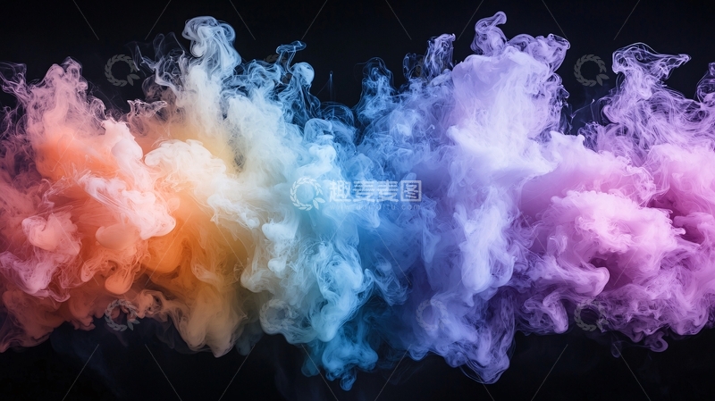 高清大图下载【趣麦麦图】彩色烟雾效果