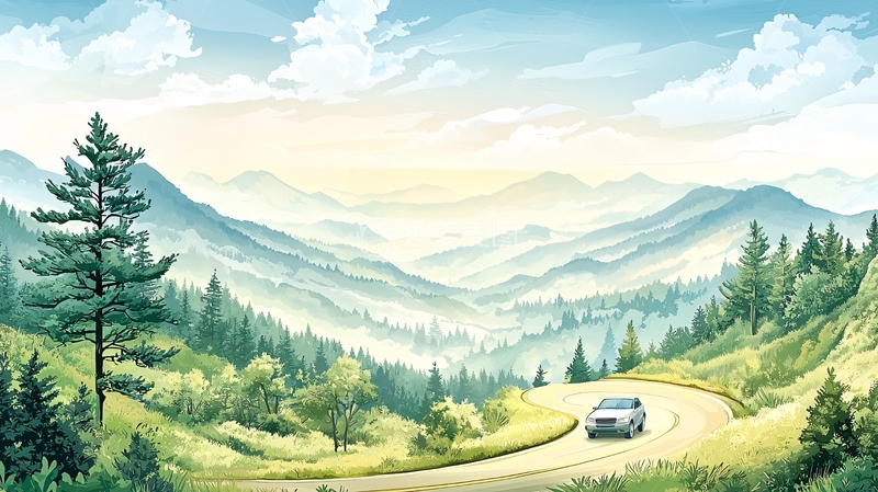 高清大图下载【趣麦麦图】山峦起伏的风景画