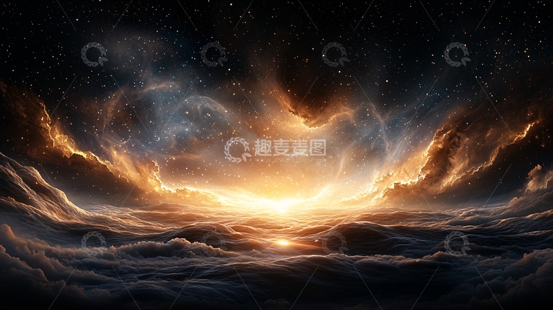 高清大图下载【趣麦麦图】星云爆发景象