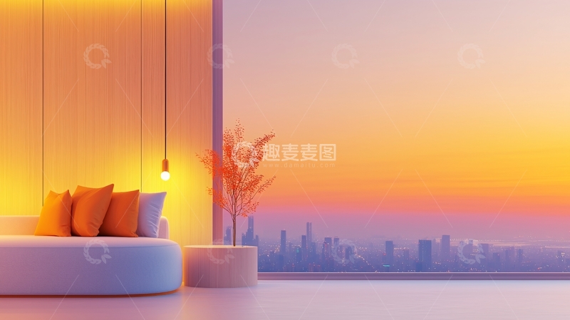 高清大图下载【趣麦麦图】温馨的现代卧室