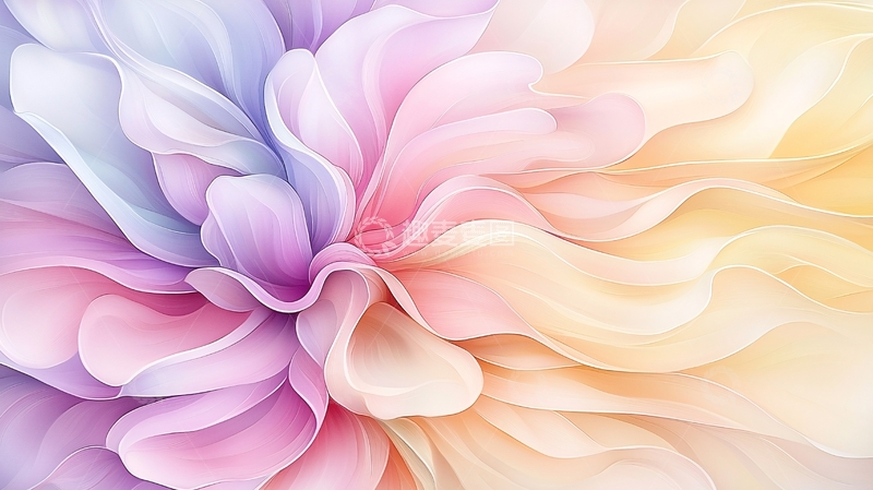 高清大图下载【趣麦麦图】色彩柔和的花瓣图案