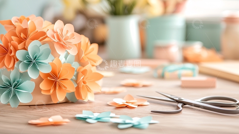 高清大图下载【趣麦麦图】手工花卉桌面