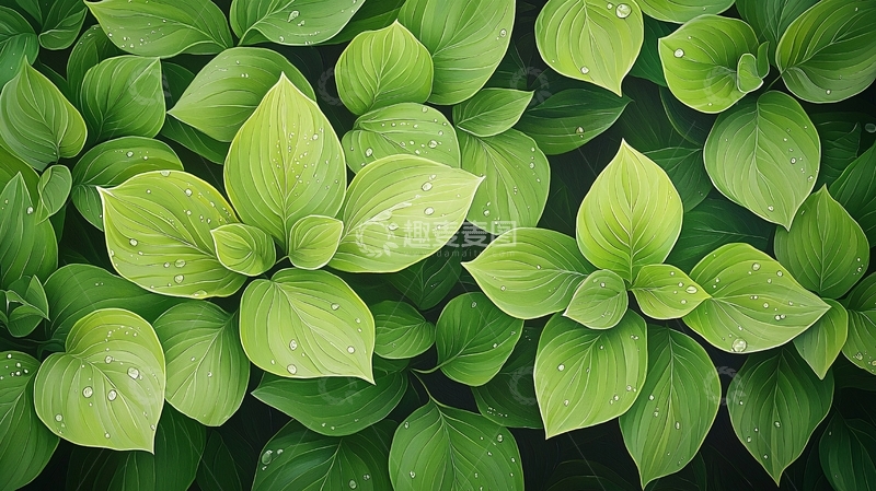高清大图下载【趣麦麦图】绿色植物叶子特写