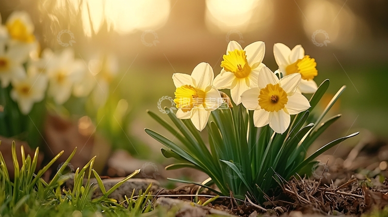 高清大图下载【趣麦麦图】金色的阳光下