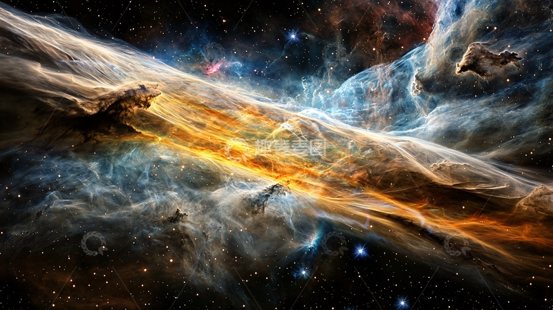 高清大图下载【趣麦麦图】宇宙星云气体的壮丽景象