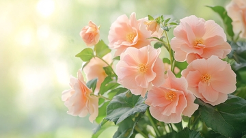 粉色重瓣秋海棠