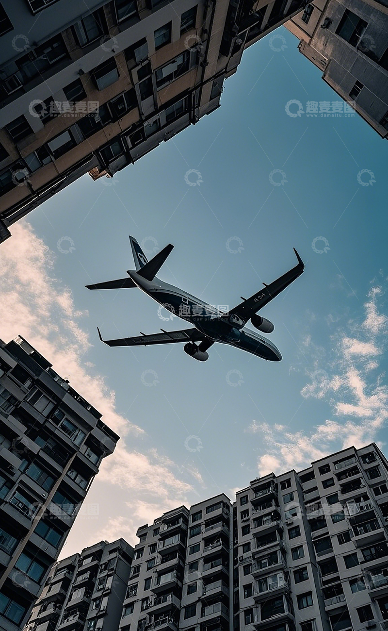 高清大图下载【趣麦麦图】建筑飞机1