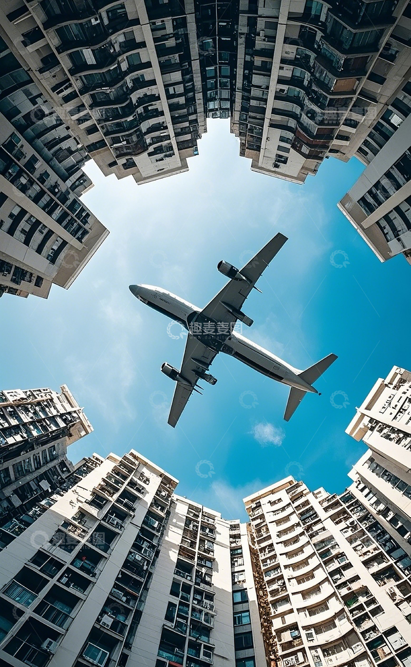高清大图下载【趣麦麦图】建筑飞机4