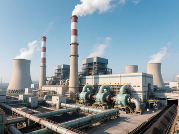 大型工业设施近景画面