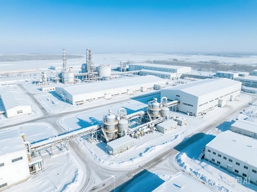 大型工业厂区鸟瞰景观